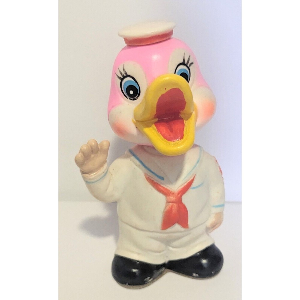 ALPS Japan vintage Wind-Up Bobblehead Navy Sailor Duck Toy Works Rare